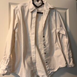 Madewell Women’s Flannel White Button Down